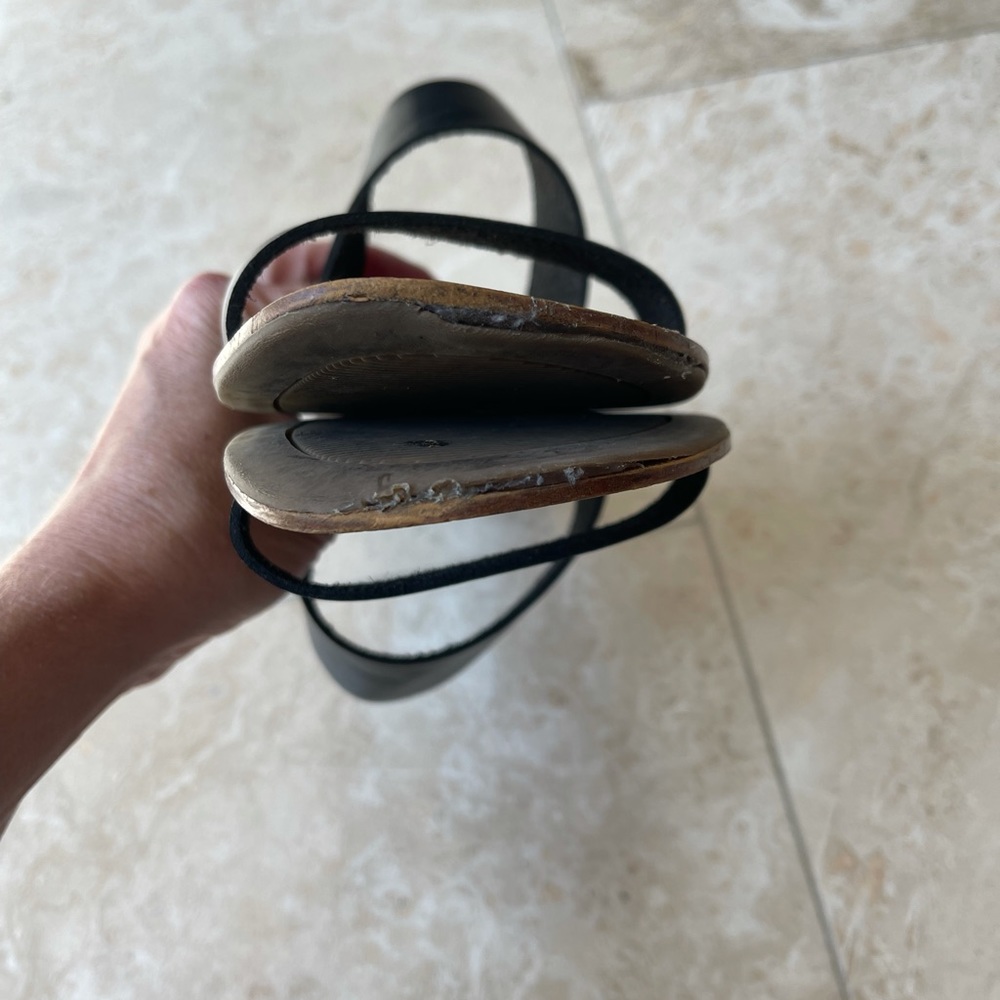 J. Crew Double Strap Black Sandals Women’s Size 9 - Picture 9 of 10